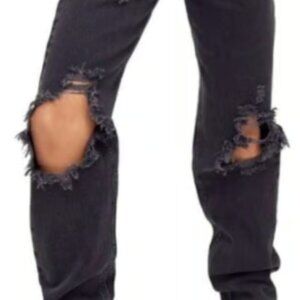 FREE PEOPLE JEANS  WASHED BLACK SIZE 29